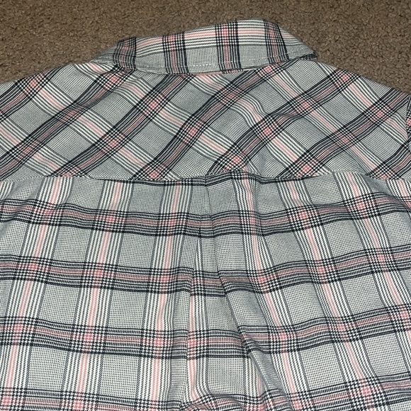 Cabi Hideout Shacket Shirt Jacket Fall 24 Plaid Cheer Small - Picture 7 of 9